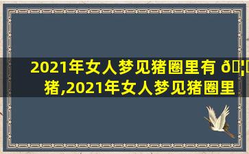 2021年女人梦见猪圈里有 🦊 猪,2021年女人梦见猪圈里有猪 🍁 什么意思